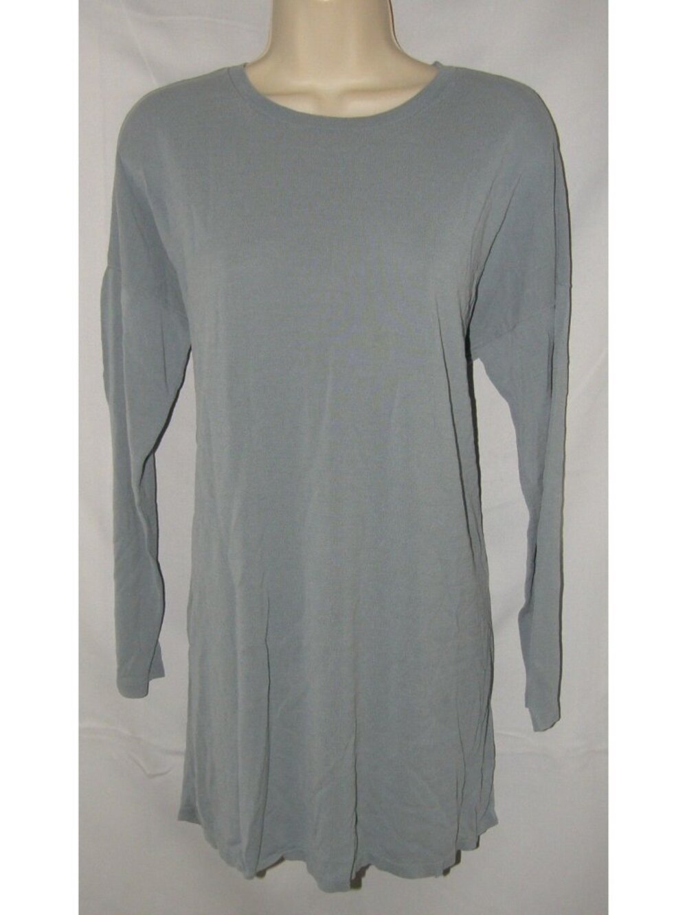 EILEEN FISHER Gray Sz Medium Casual or Dress Stretchy Oversized Roomy Tunic Top